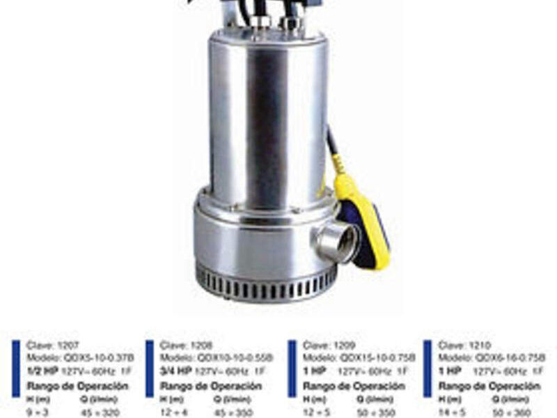 Bomba Sumergible de acero México