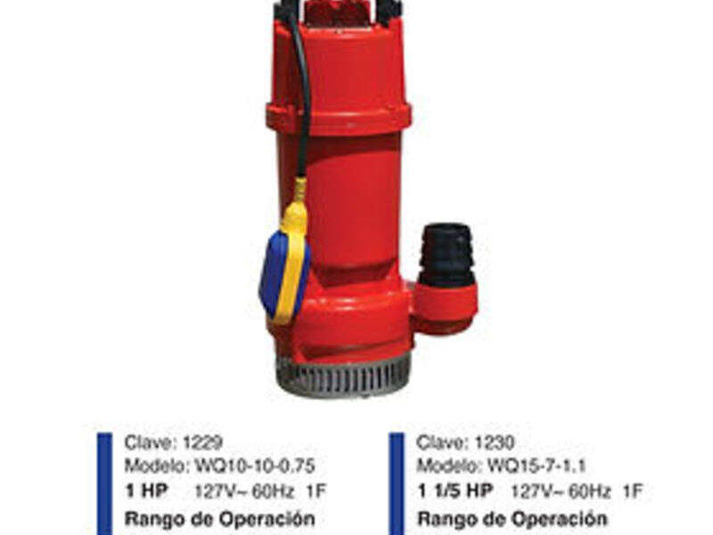 Bomba Sumergible para agua tibia CDMX