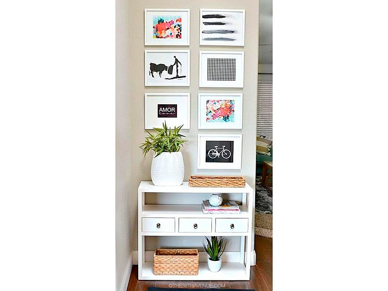mueble recibidor blanco México MARCA PREFABRICADOS S.A. DE C.V.