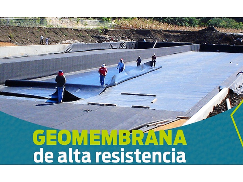 Geomembra de alta resistencia México GEOFLUX