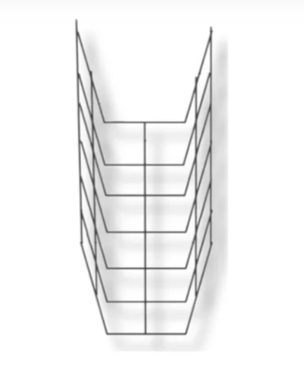 Malla en U 3″ refuerzo 0.31 x 1.17 m México