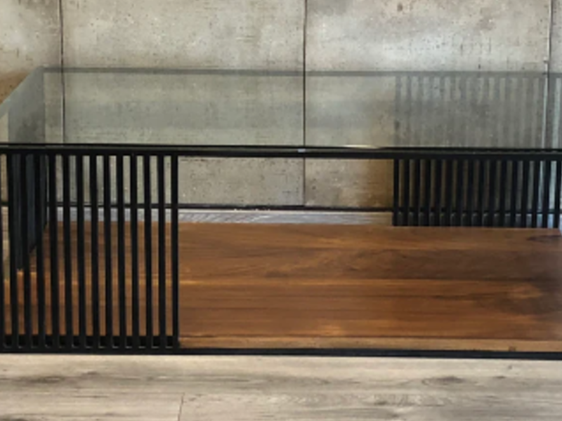 Centro de mesa estilo Génova con cristal CDMX