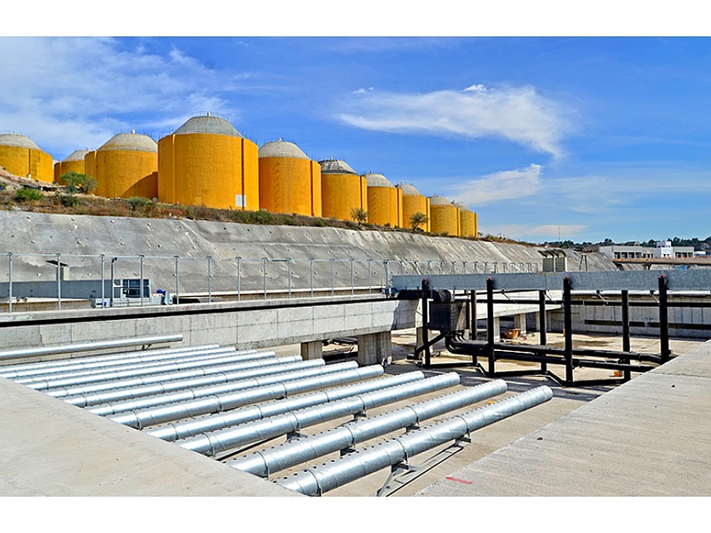 Construcción plarta de tratamiento de aguas México