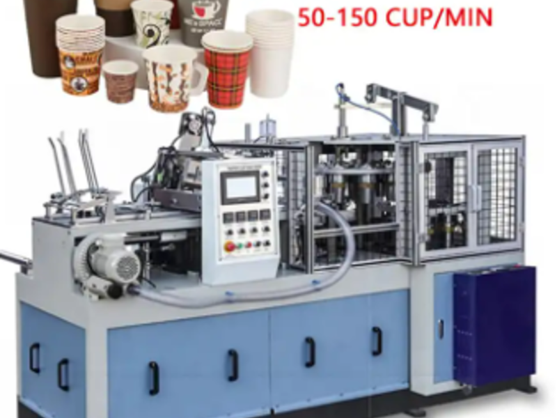 Máquina de fabricación de vasos de papel