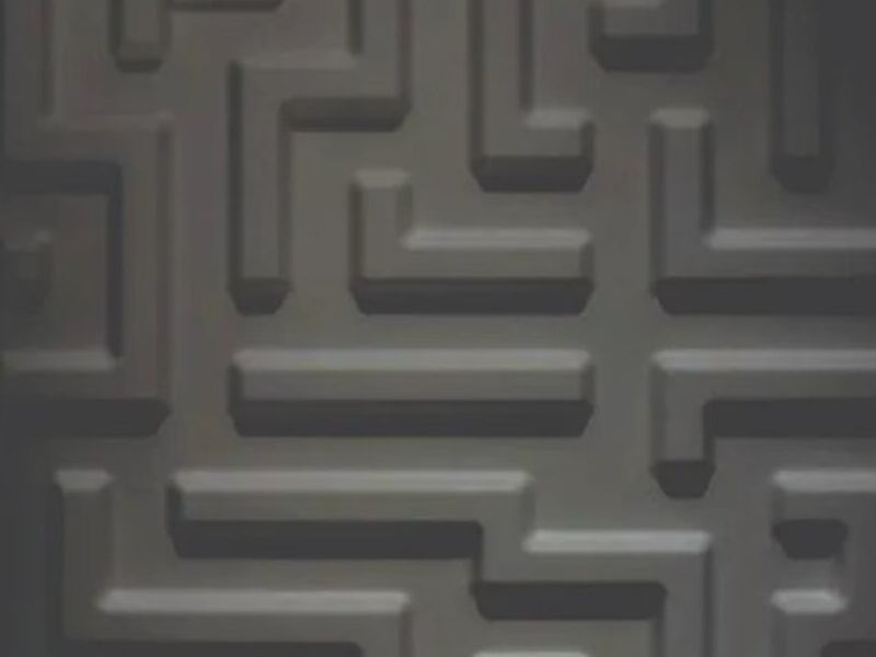 Panel 3D Laberinto Negro CDMX