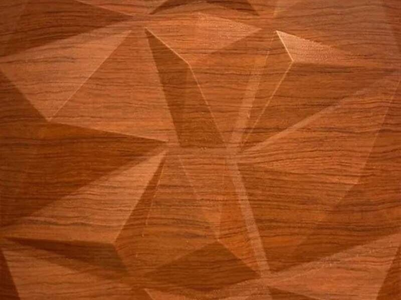 Panel 3D Rocas Madera CDMX
