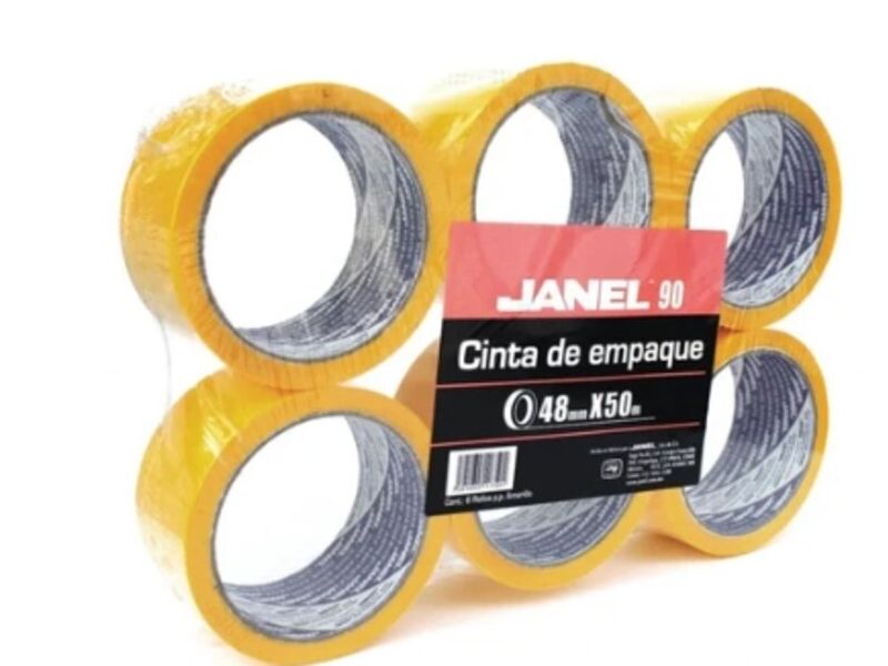 Cinta empaque color amarillo CDMX