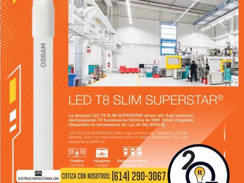 Tubo LED SLIM CDMX