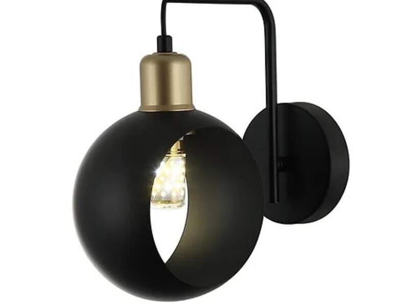 Luminaria de pared  metal negro México