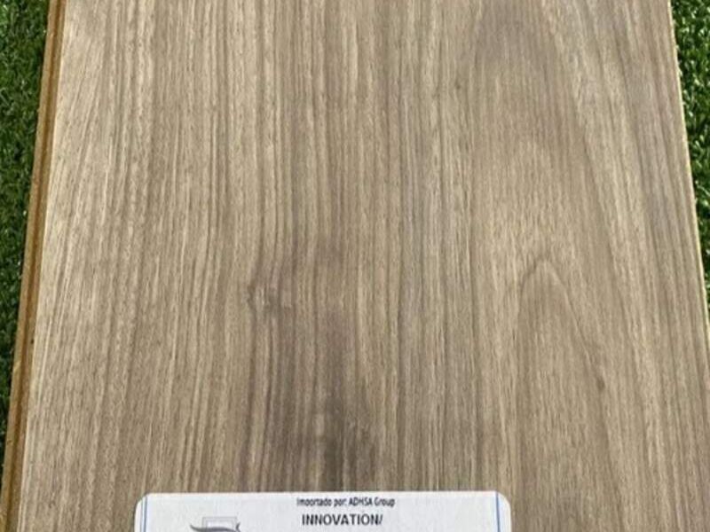 Piso laminado amarillo/raya café CDMX