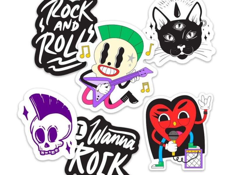 Calcomanía Rock Sticker Pack México 