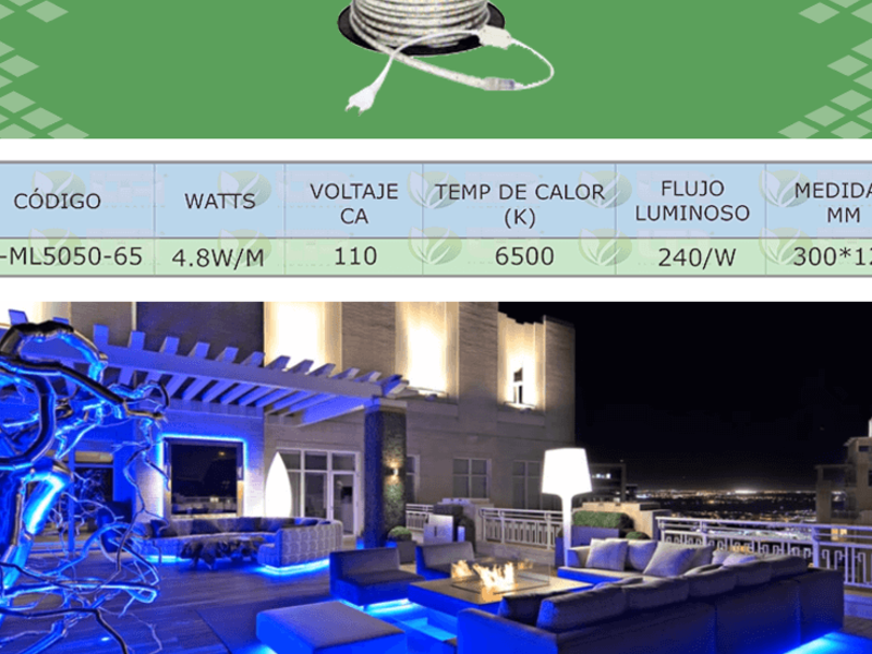 Manguera luminosa LED 5050 Himaqsa CDMX