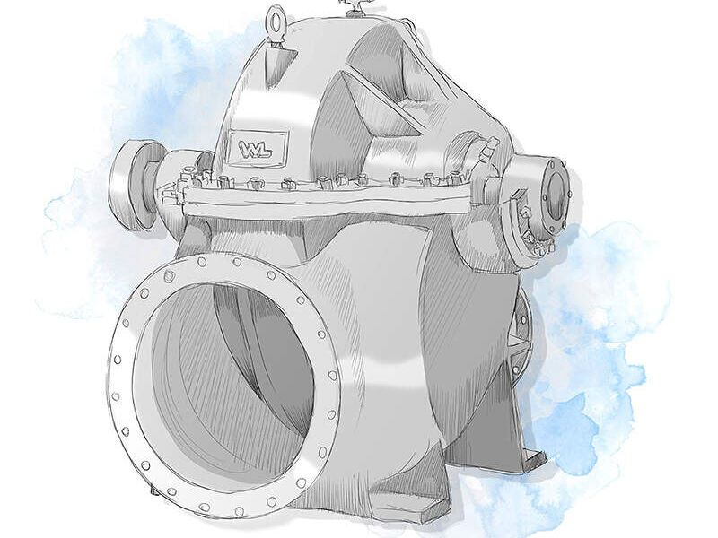 Bomba centrifuga horizontal con impulsor CDMX