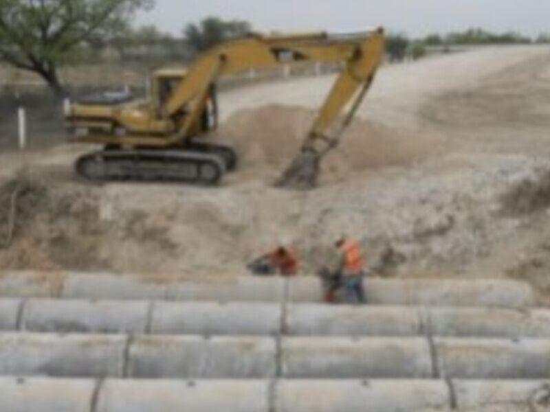 Obras de drenaje en Coahuila 