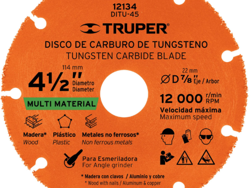 Disco 4-1/2" multimaterial Mèxico