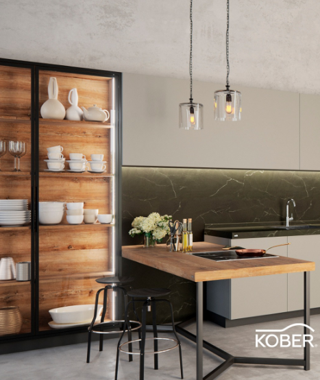 Mueble cocina de madera Madera Juarez WORLD KOBER Monterrey