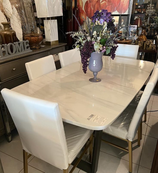 Comedor 6 sillas mesa de mármol México