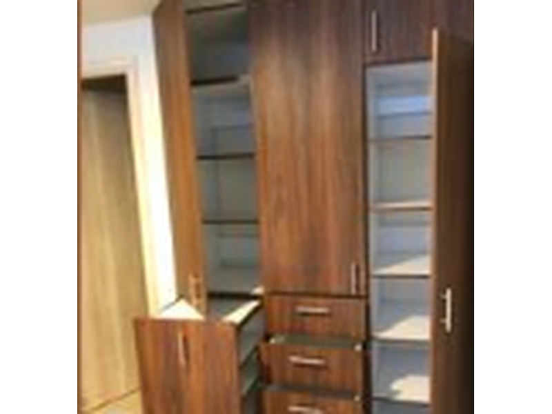 Comoda en madera color café México RAMDA CLOSETS Y COCINAS