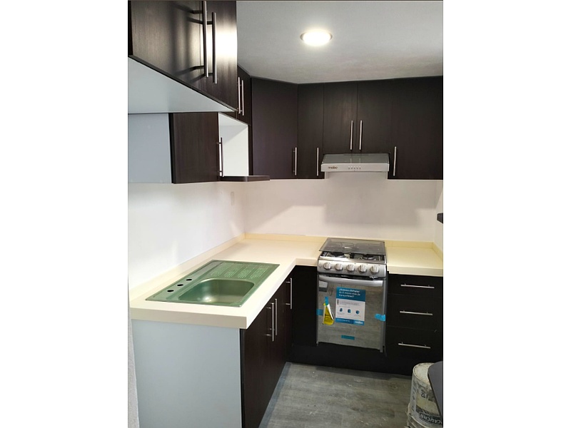 cocina integral color ébano México Cocinas integrales JD