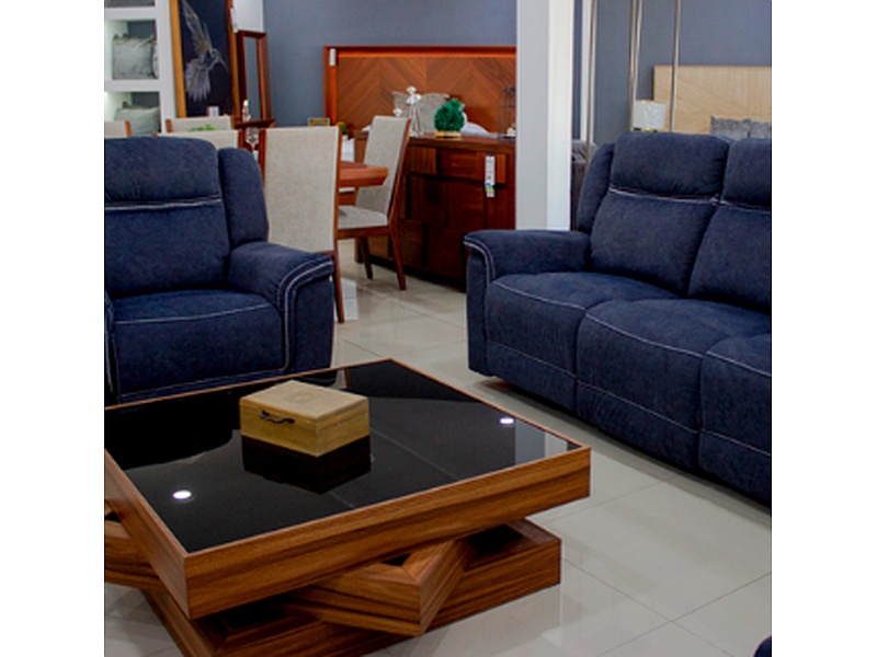 juego de sala color azul México Muebles MARYAL HEB 57