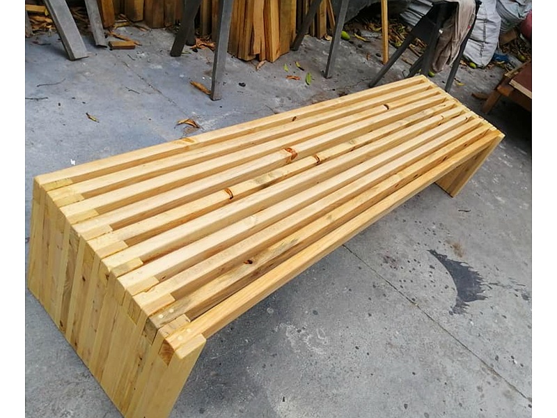 Banca de madera para exterior Mexico Maderas Aserradas Tampico
