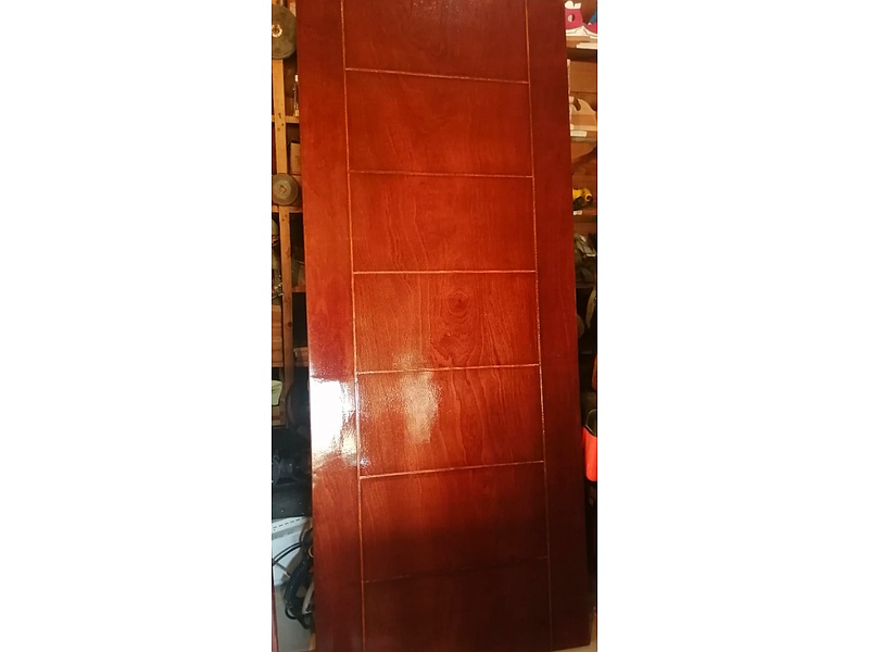 Puerta de madera cafe Mexico Maderas Aserradas Tampico
