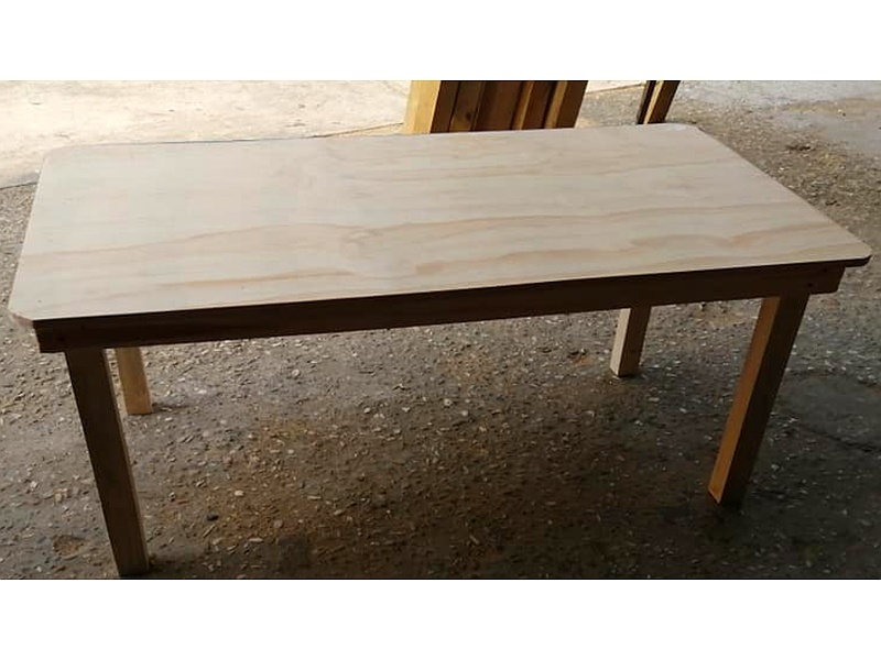 Mesa de madera rustica Mexico Maderas Aserradas Tampico