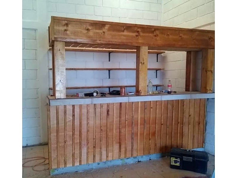 Bar de madera con estilo rústico Mexico Maderas Aserradas Tampico