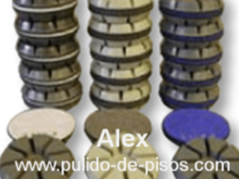Discos Diamantados Pulidos de Pisos Alex