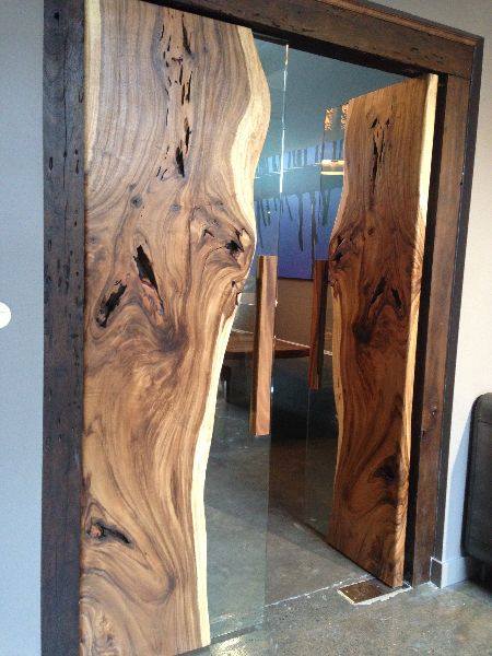 Puerta de Lujo de Madera y Vidrio Mexico