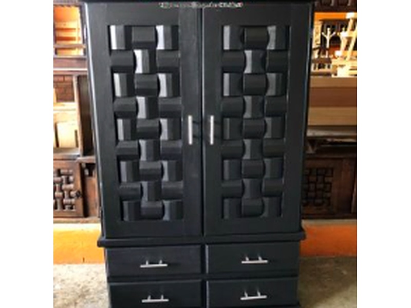 Clóset de madera en negro México MUEBLES LA PERLA DEL SUR