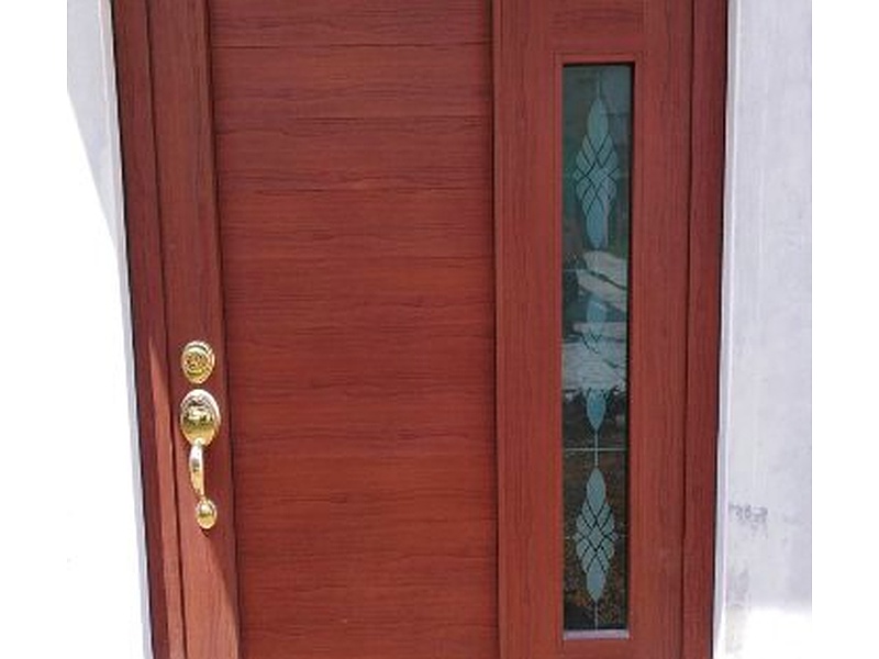 Puerta con diseño para casas México Alutec Aluminio & Acero