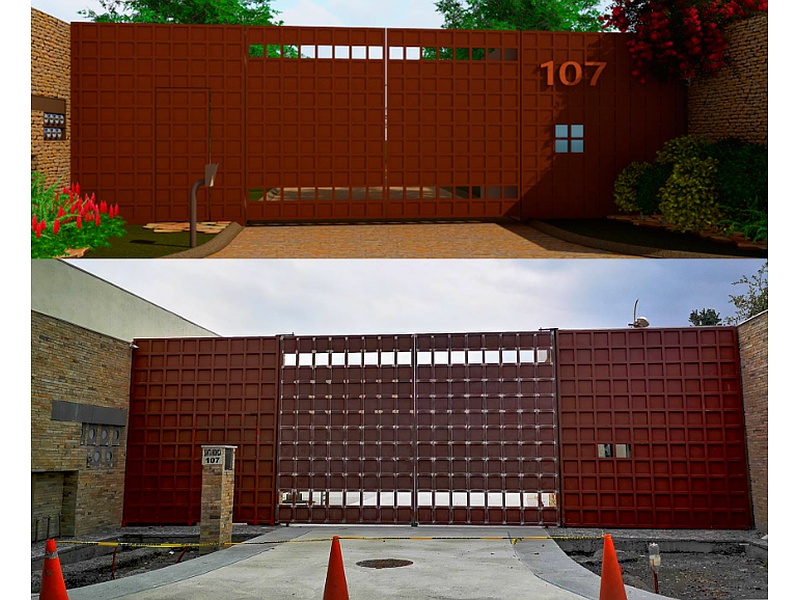 puerta de garaje grande Monterrey Puertas Automáticas del Norte