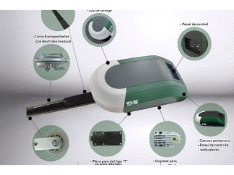 KIT OPERADOR DE CADENA PARA PUERTA 24VOLT MEXICO