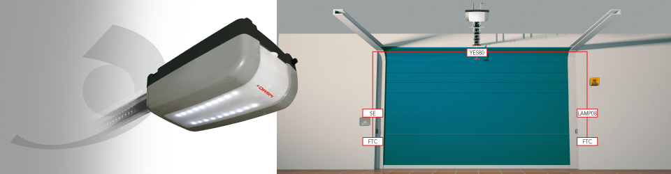 Operador Craftsman 1/2 HP Italiano Puertas automáticas México Automatic doors Texcoco