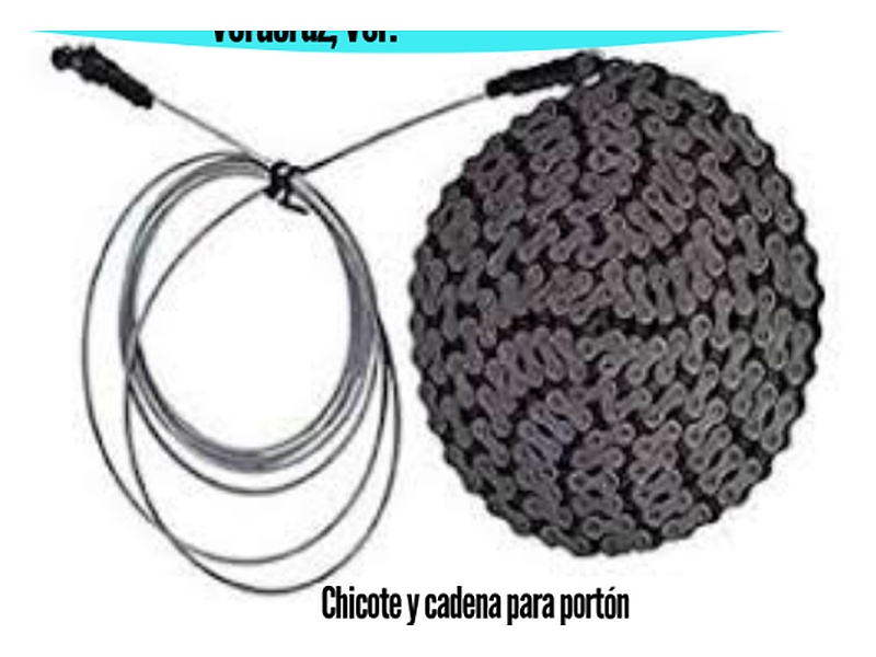 Chicote y Cadena para Porton México