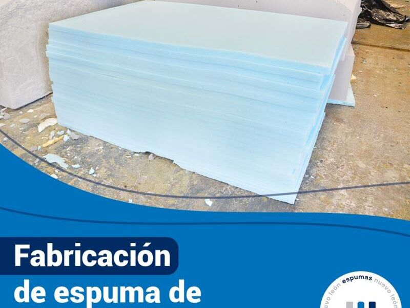 espuma poliuretano flexible azul méxico