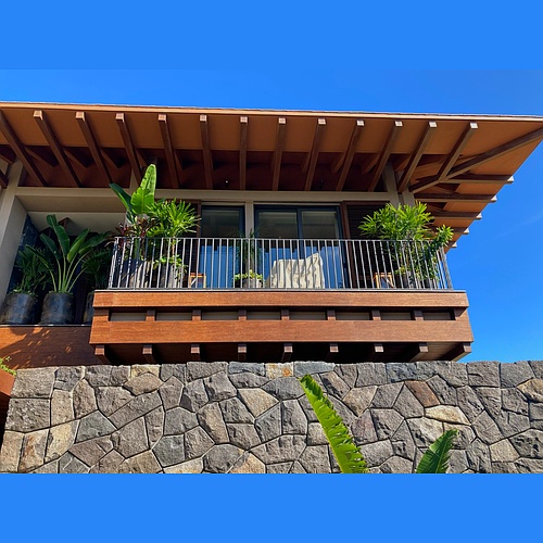Obra construcción en bambú México