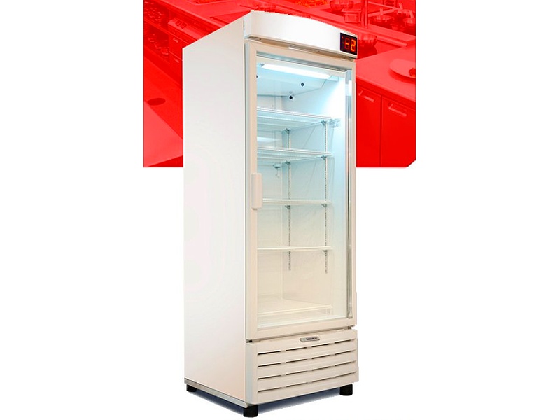 Refrigerador Blanco Puerta Vidrio México