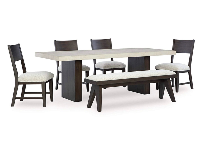 Westonfort Dining Table and 4 Chairs and Bench Mexico