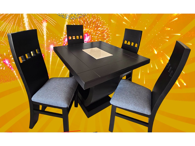 Comedor negro con gris Mexico Don Bazar Manzanillo