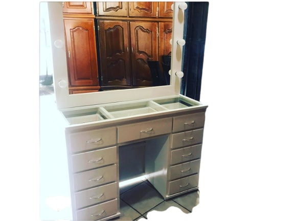 Tocador Hollywood color blanco México