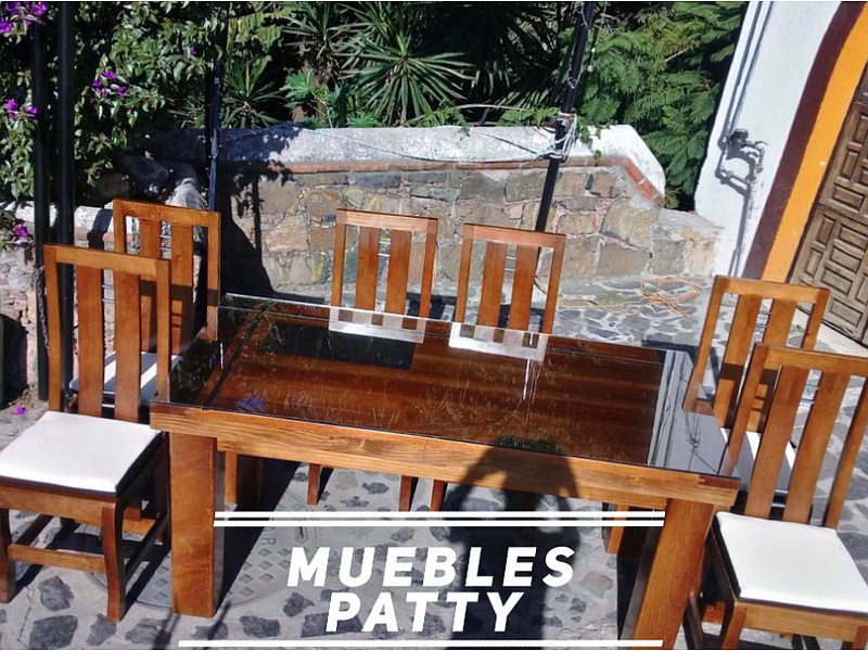Comedor en madera 6 puestos México