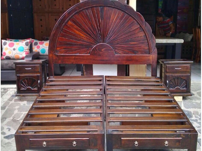 Cama King size en madera México