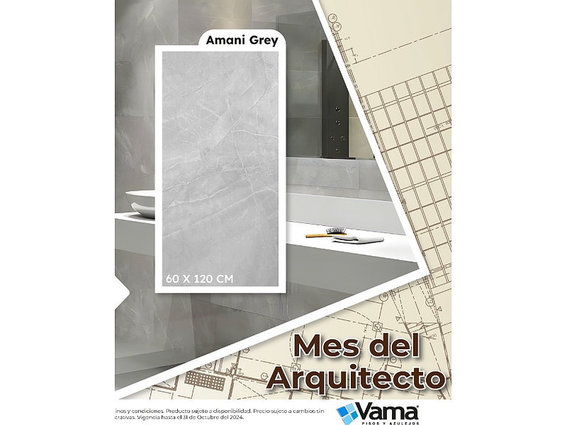Porcelanato Amani Grey México
