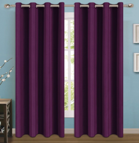 Cortina Decorativa Minimat Liso Vino Mexico PARISINA CAMPECHE MEXICANA