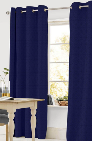 Cortina Decorativa Marbella II Arillos Geométrico Azul Mexico PARISINA CAMPECHE MEXICANA