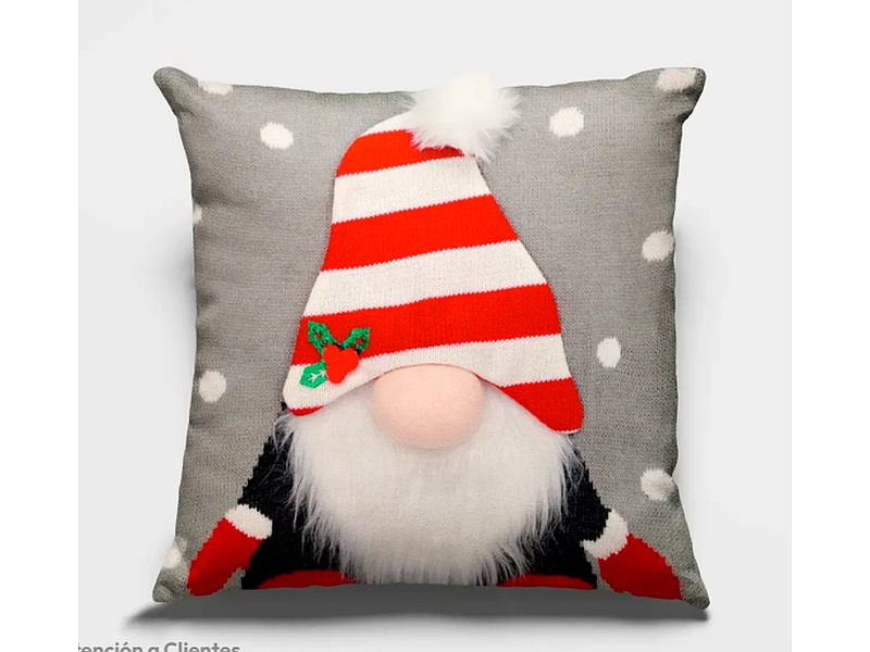 Cojín Navideño 3D Gnomo México