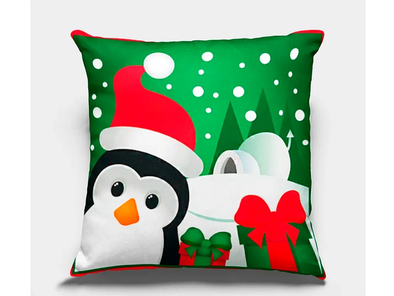 Cojín Navideño Pingüino México