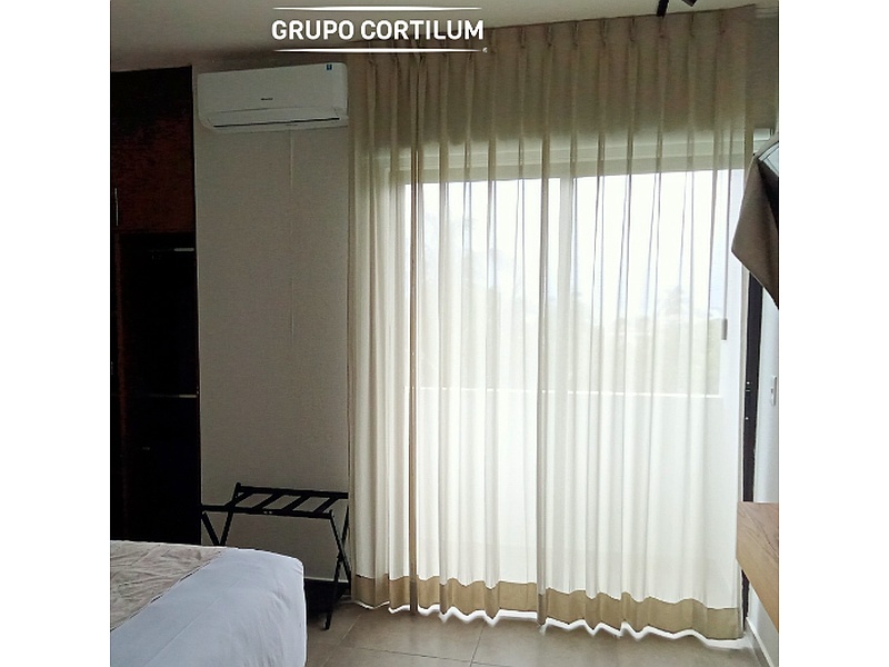 cortina tradicional beige México Persianas y Cortinas Guadalajara